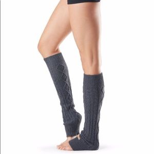 Toe Sox Gray Knee High Leg Warmers